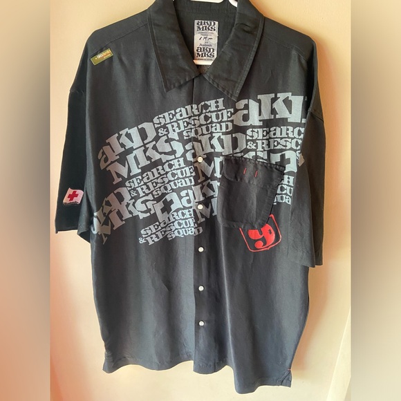 VTG ‘Akademiks’ men’s button down shirt sleeve shirt - Picture 1 of 7